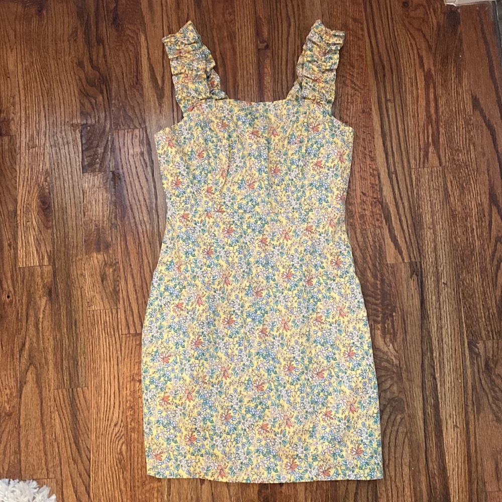 Endless Rose Yellow Floral Mini Dress Size XS